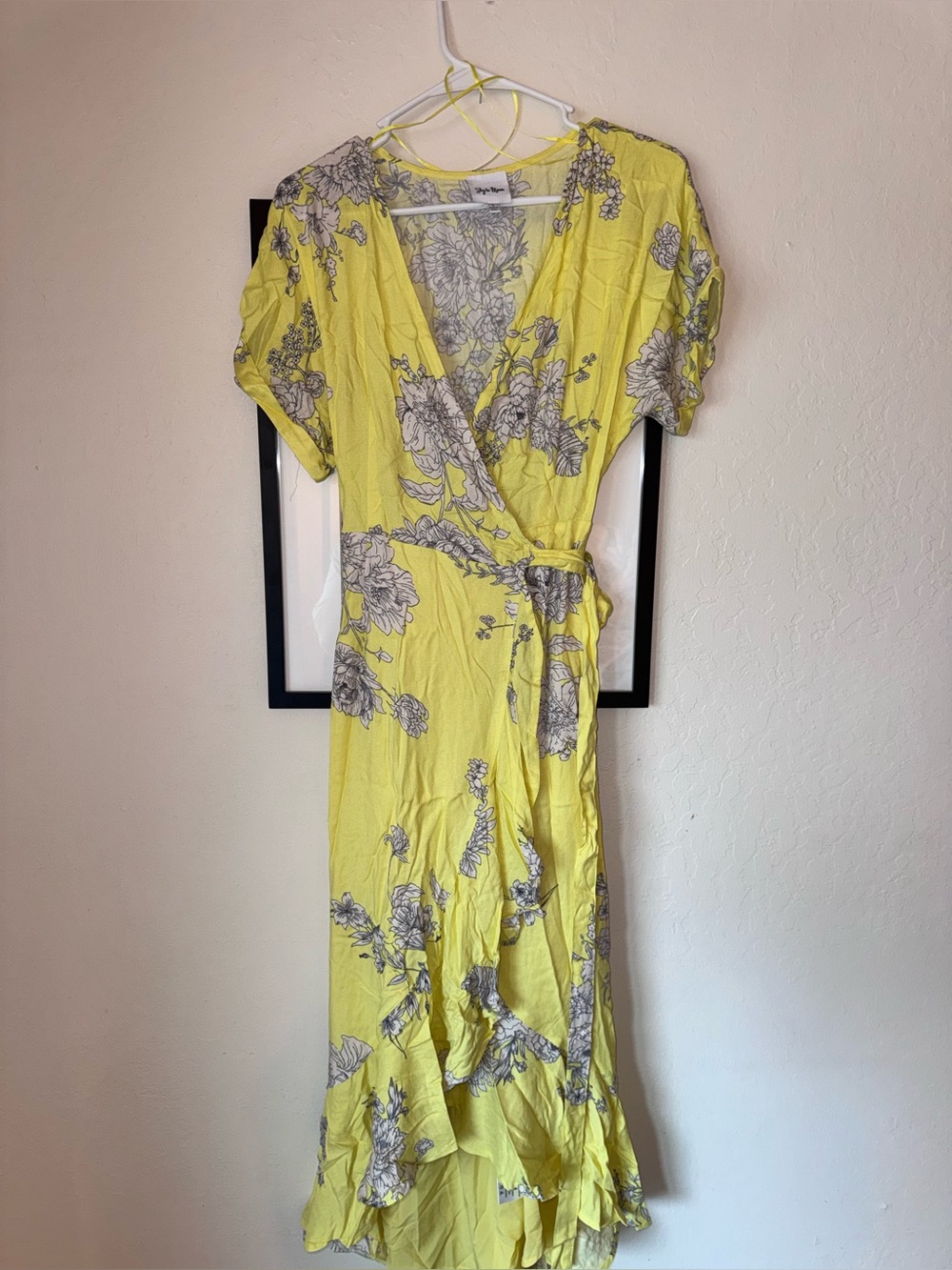 Yellow Wrap Dress